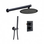 Thermel – douche encastrée, noir mat