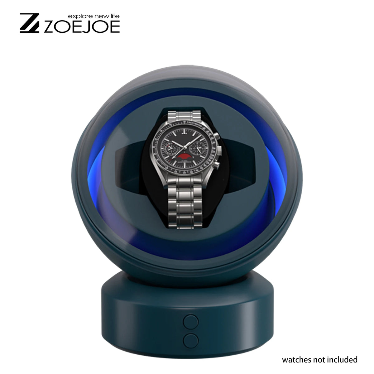 Remontoir Cabochon une montre, finition verte