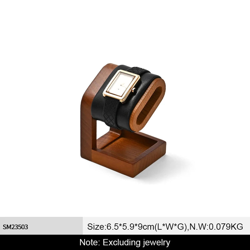 Présentoir Carrure berceau, une montre, suédine noire