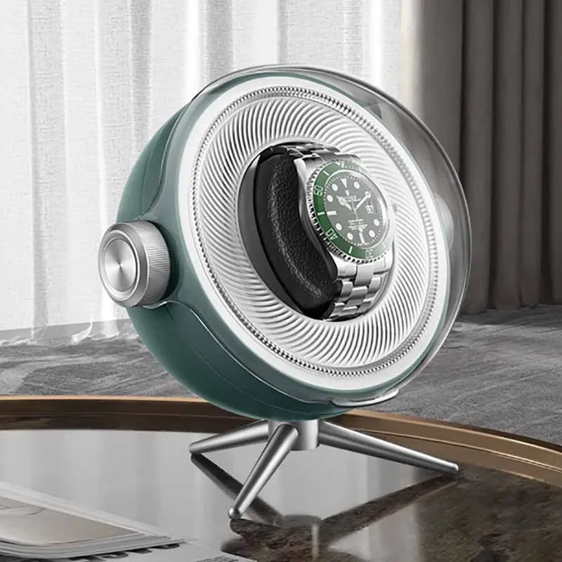 Remontoir Lunette une montre, finition verte
