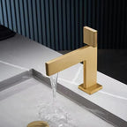 Quarel – mitigeur lavabo, or brossé