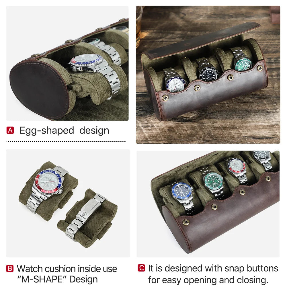 Rouleau Malle une à huit montres