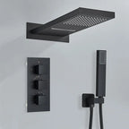 Cascane – douche encastrée, noir mat