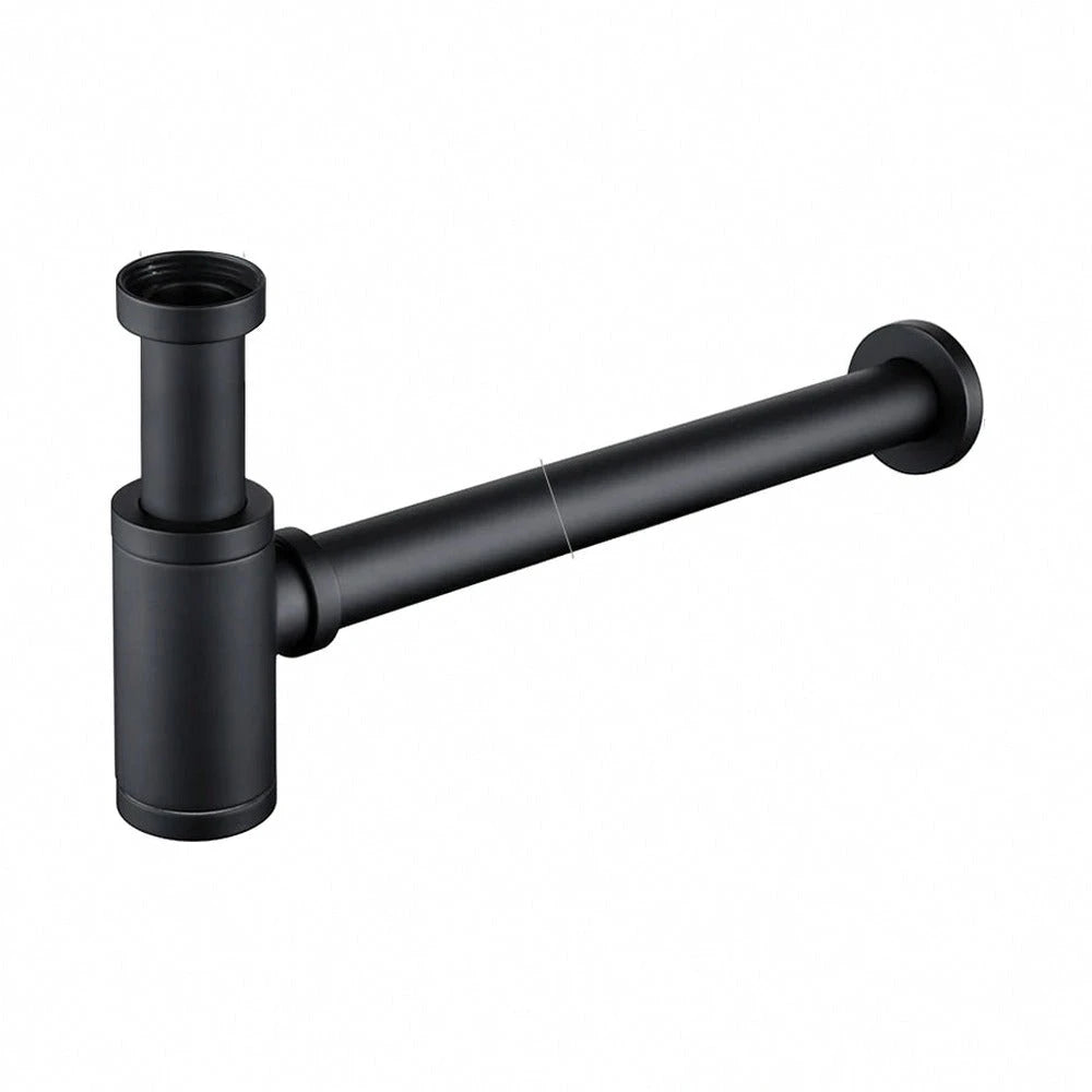 Siorel – siphon de lavabo, noir mat