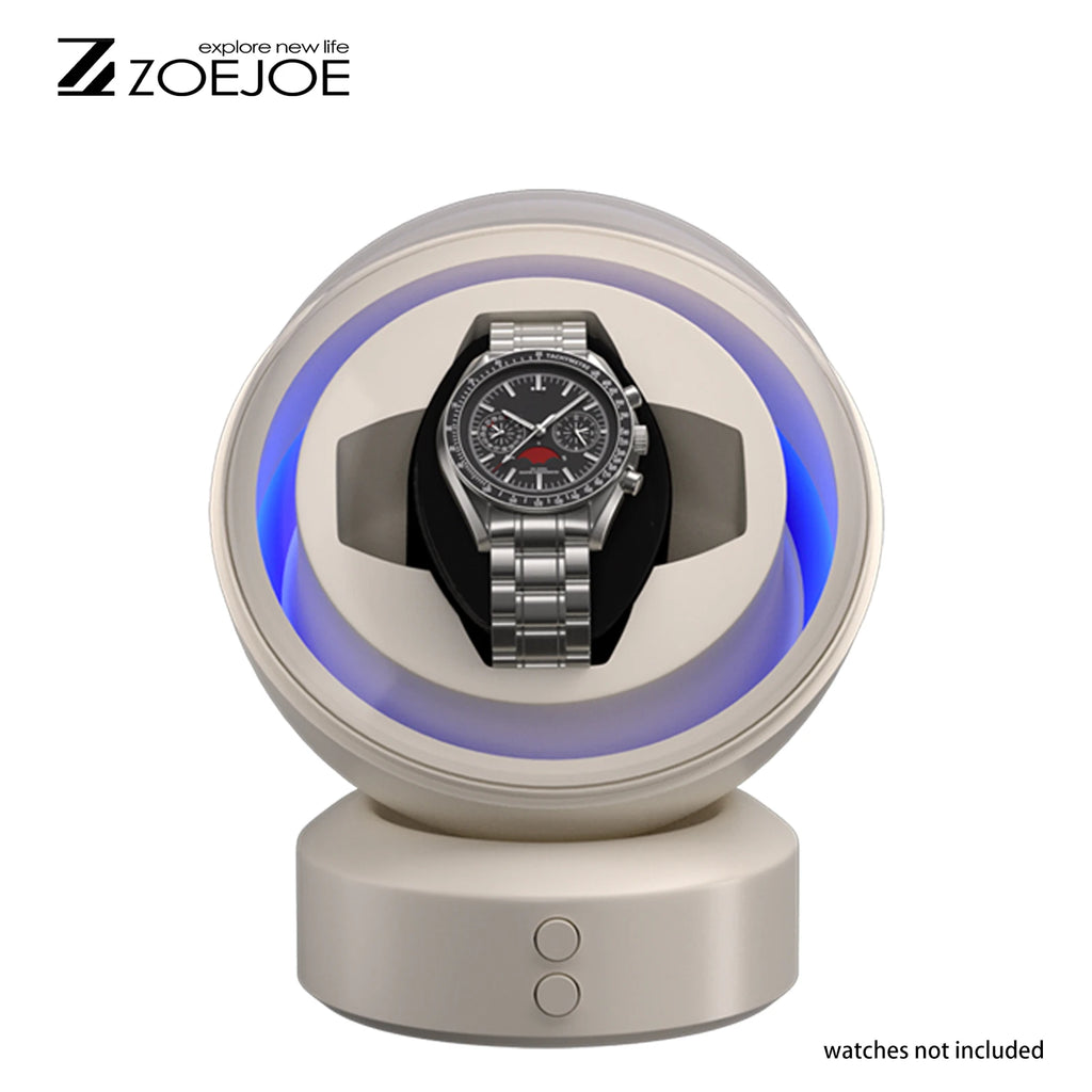 Remontoir Cabochon une montre, finition blanche