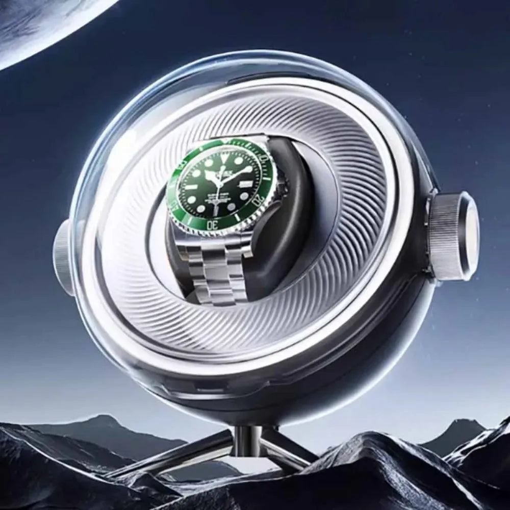 Remontoir Lunette, montre visible derrière le hublot