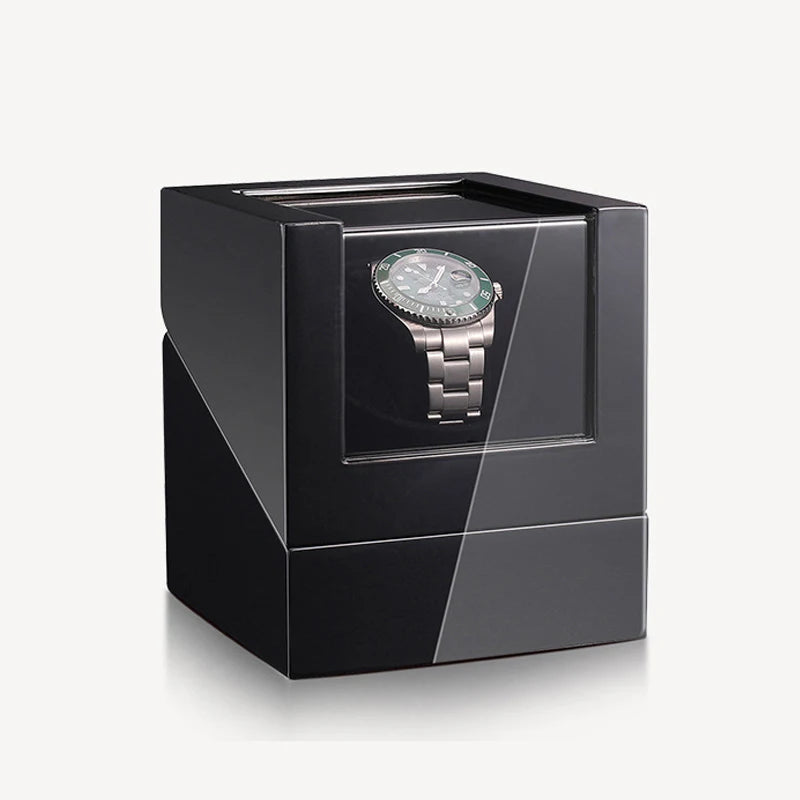 Remontoir Couronne une montre, laque noire