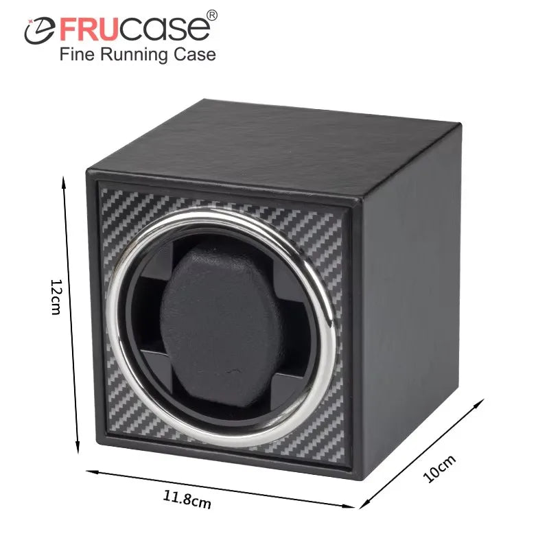 Remontoir cube une montre, finition carbone