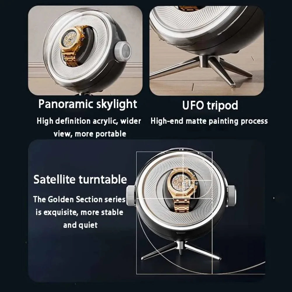 Hublot panoramique et éclairage du remontoir Lunette
