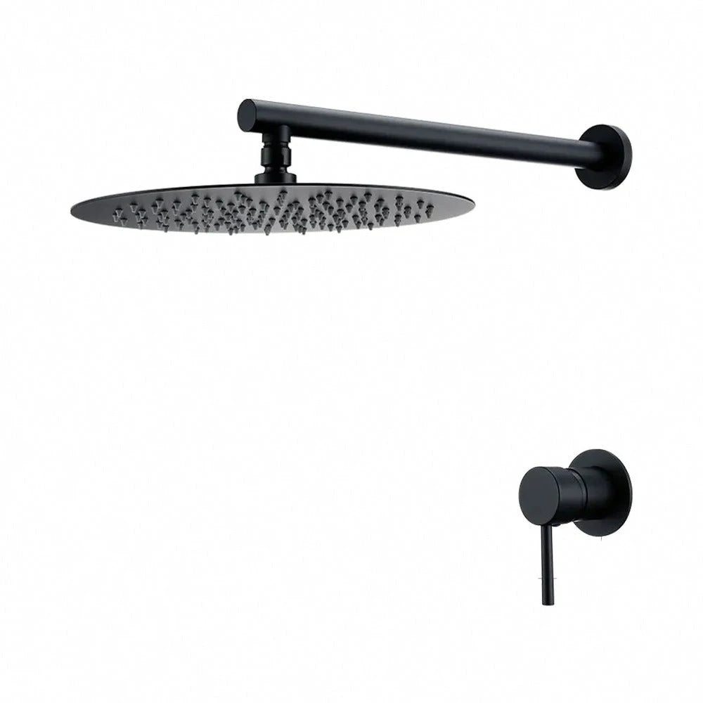 Pluvel – douche encastrée, noir mat