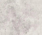 Papier peint panoramique Frondaisons dans la brume rose poudré : détail du motif, feuillages noyés de brume