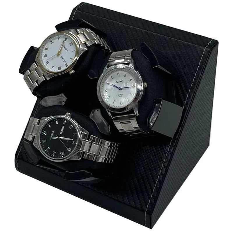 Remontoir Pivot trois montres, façon carbone
