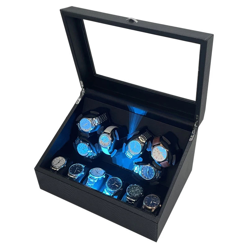 Remontoir Ancre ouvert, éclairage LED bleu