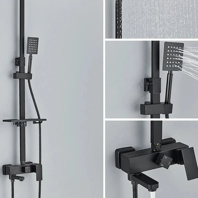 Orsane – colonne de douche, noir mat
