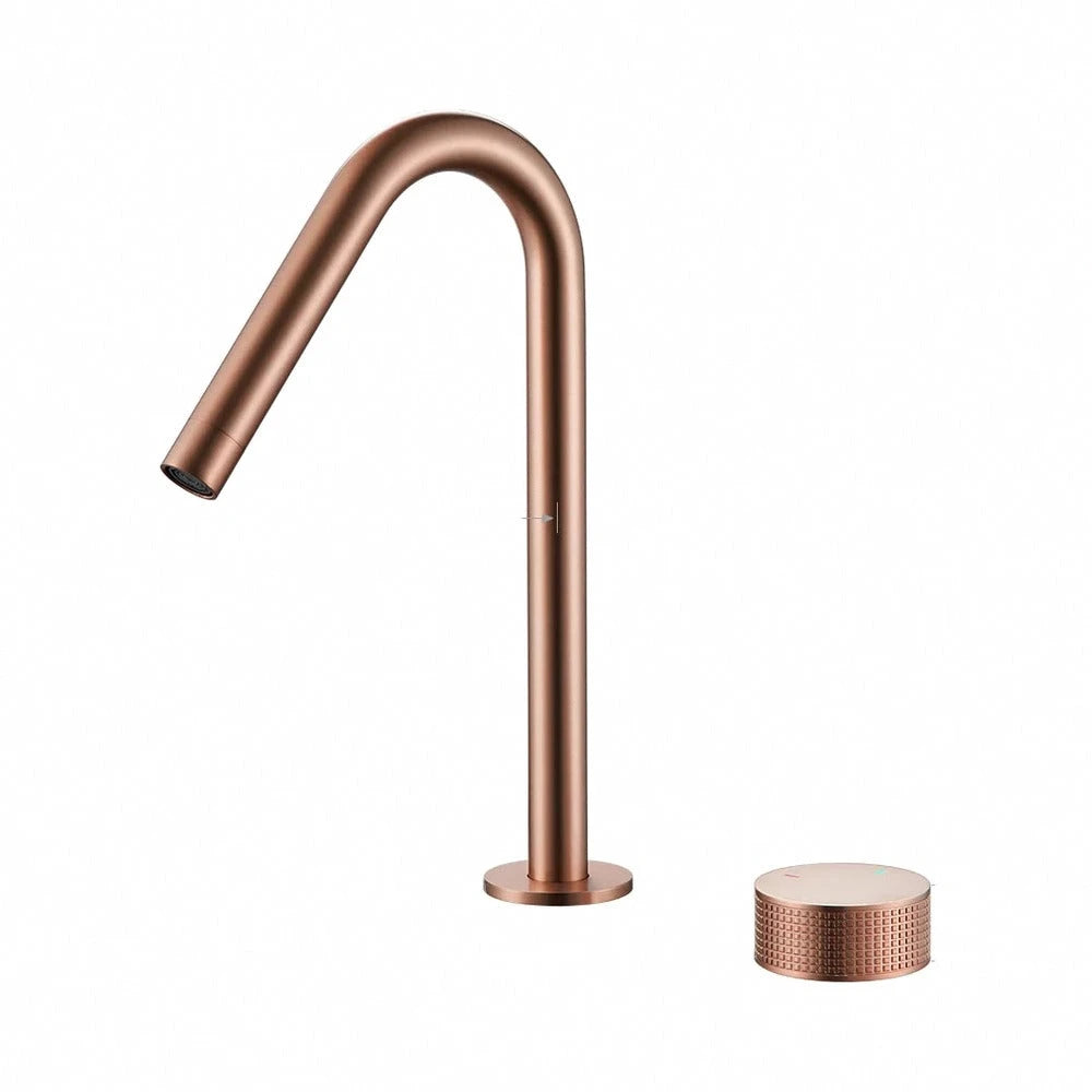 Arcel – mitigeur lavabo, or rose brossé