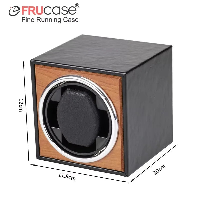 Remontoir cube une montre, finition cognac
