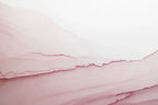 Papier peint effet dégradé rose poudré : vue à plat du motif, dégradé horizontal blanc et rose poudré, façon aquarelle