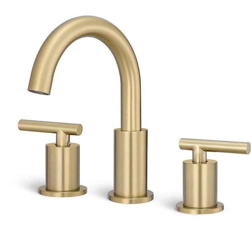 Tribel – mélangeur lavabo, or brossé