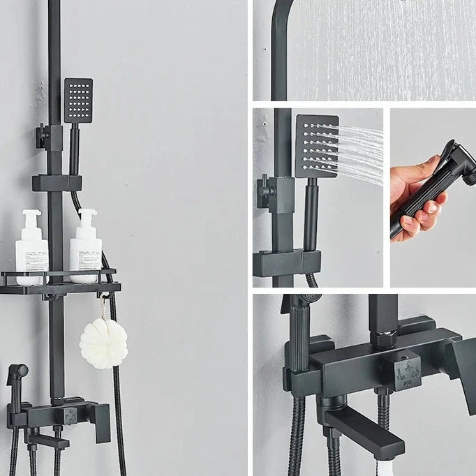 Orsane – colonne de douche, noir mat