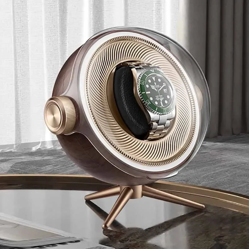 Remontoir Lunette une montre, finition façon bois