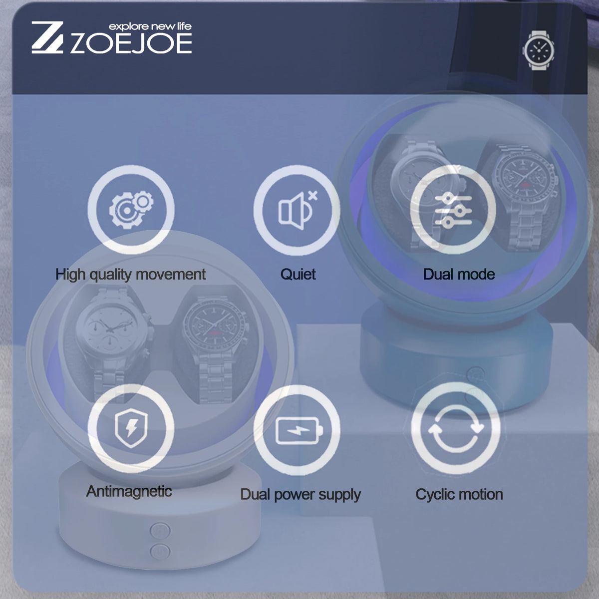 Fonctions du remontoir Cabochon