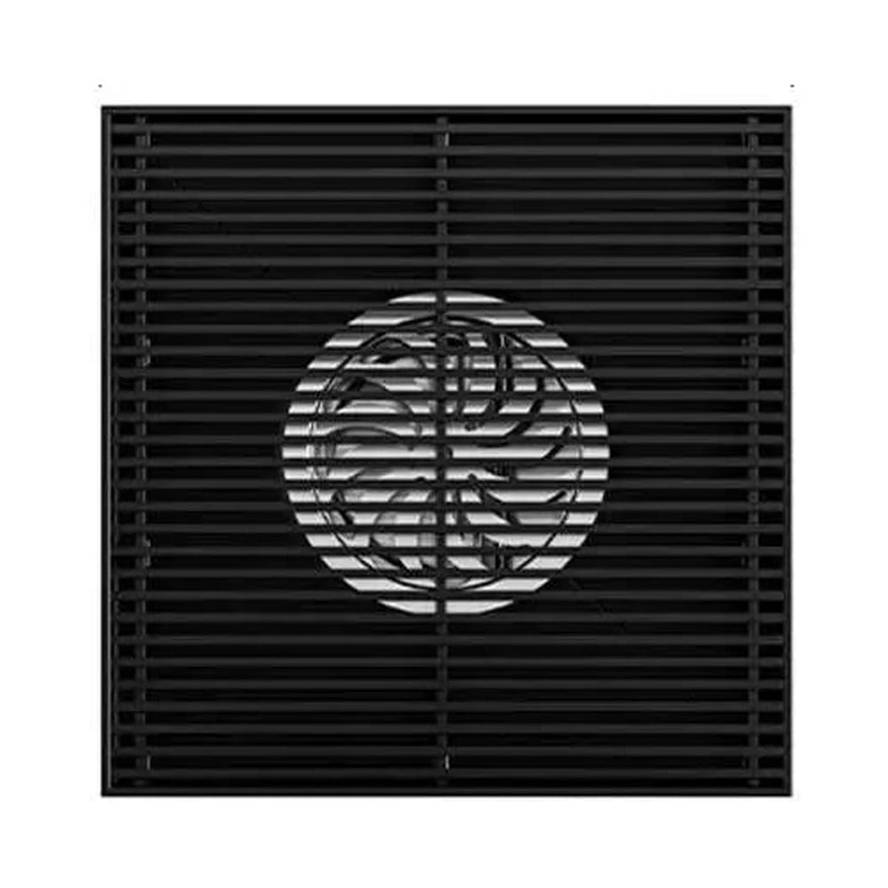 Quadrio – siphon de sol, noir mat