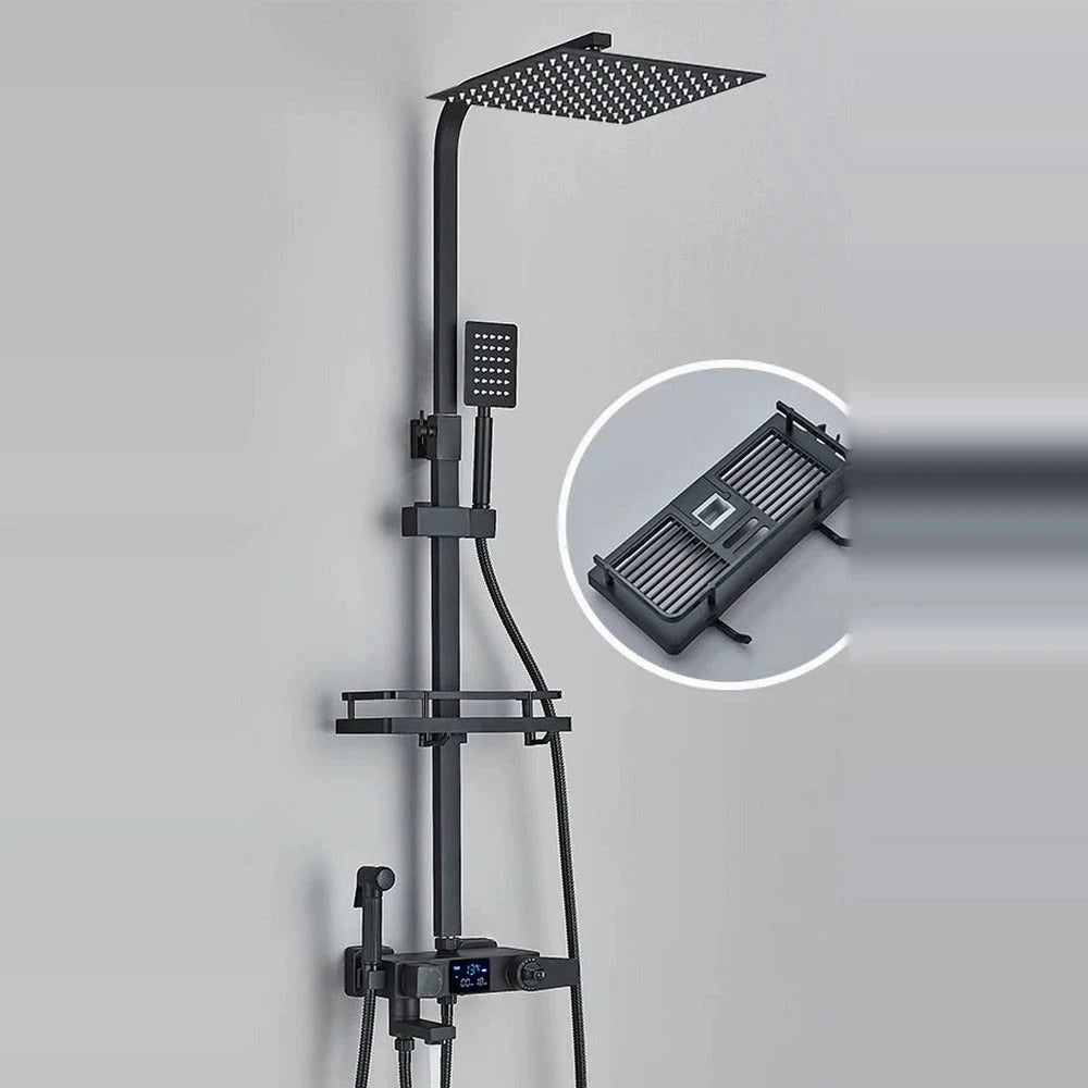 Ondaro – colonne de douche, noir mat