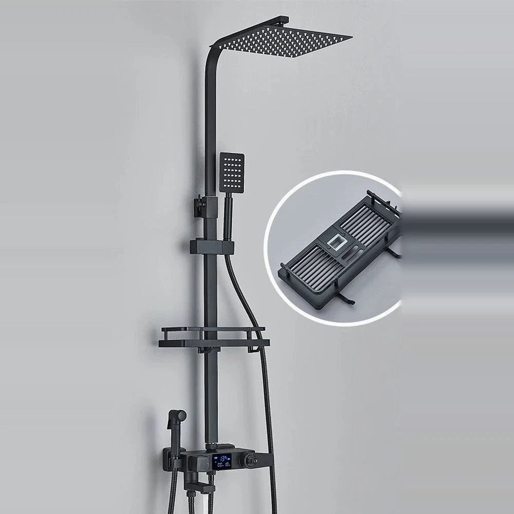 Ondaro – colonne de douche, noir mat