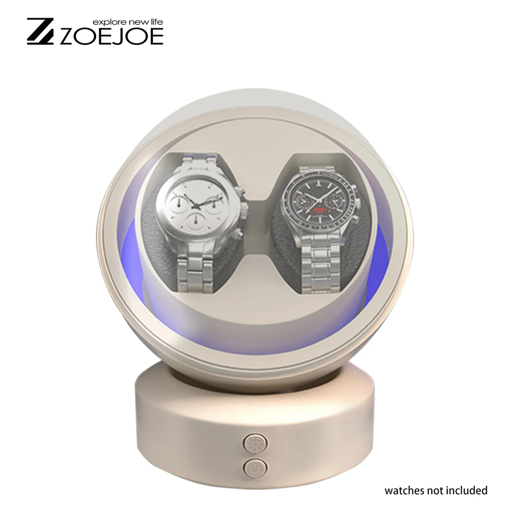 Remontoir Cabochon deux montres, finition blanche