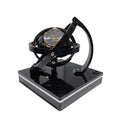 Remontoir Tourbillon, cage gyroscopique sur socle noir