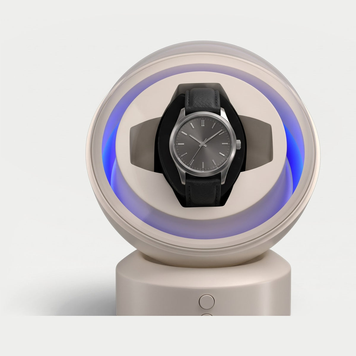 Remontoir Cabochon une montre, blanc, une montre sur son coussin