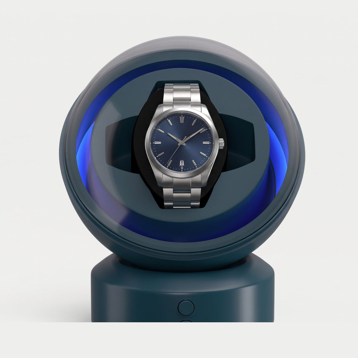 Remontoir Cabochon une montre, vert, une montre sur son coussin