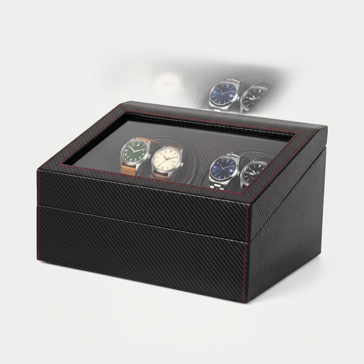 Remontoir Pont 4 montres, version EU, quatre montres sur leurs coussins