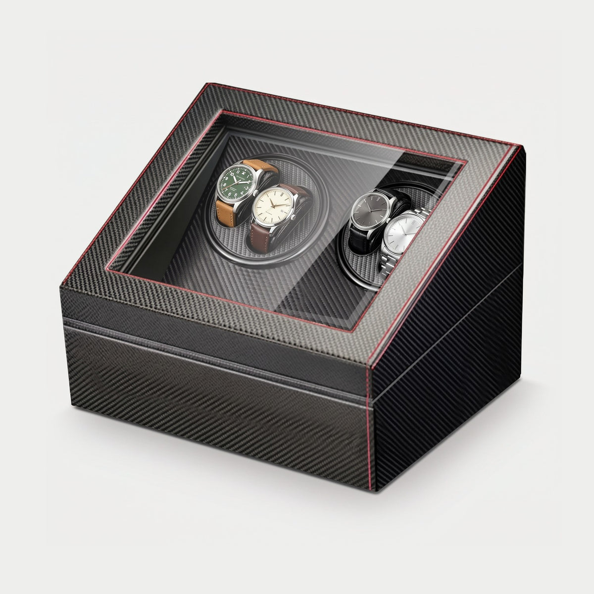 Remontoir Pont 4 montres, version US, quatre montres sur leurs coussins